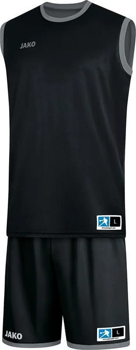 JAKO Change 2.0 Reversible Shirt Heren - Steengrijs/Zwart XL
