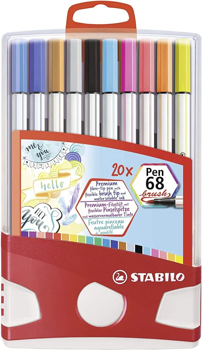 STABILO Pen 68 Brush ColorParade Set