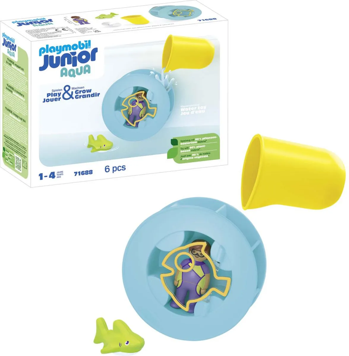 Playmobil Junior Aqua Waterwervelrad 71688 - Multicolor - afbeelding 6 van 6