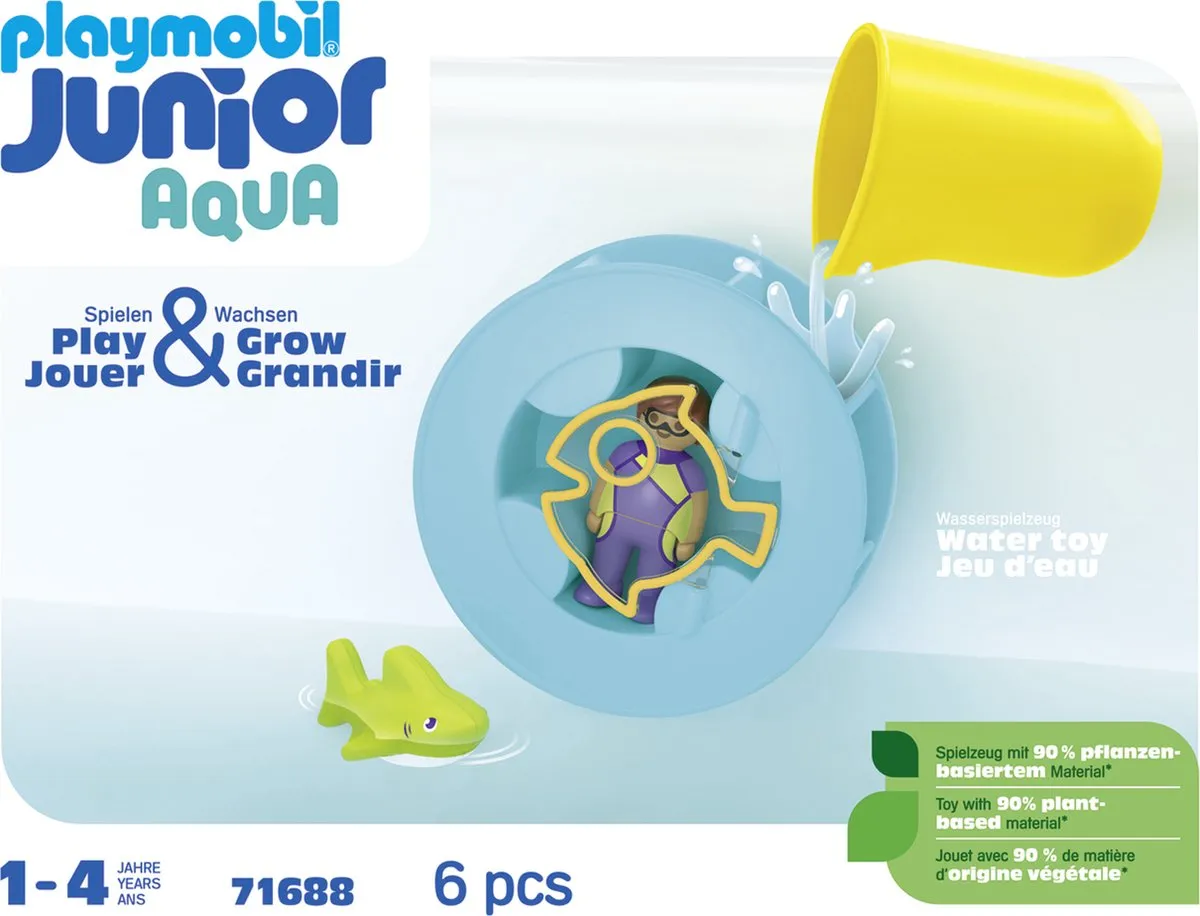 Playmobil Junior Aqua Waterwervelrad 71688 - Multicolor