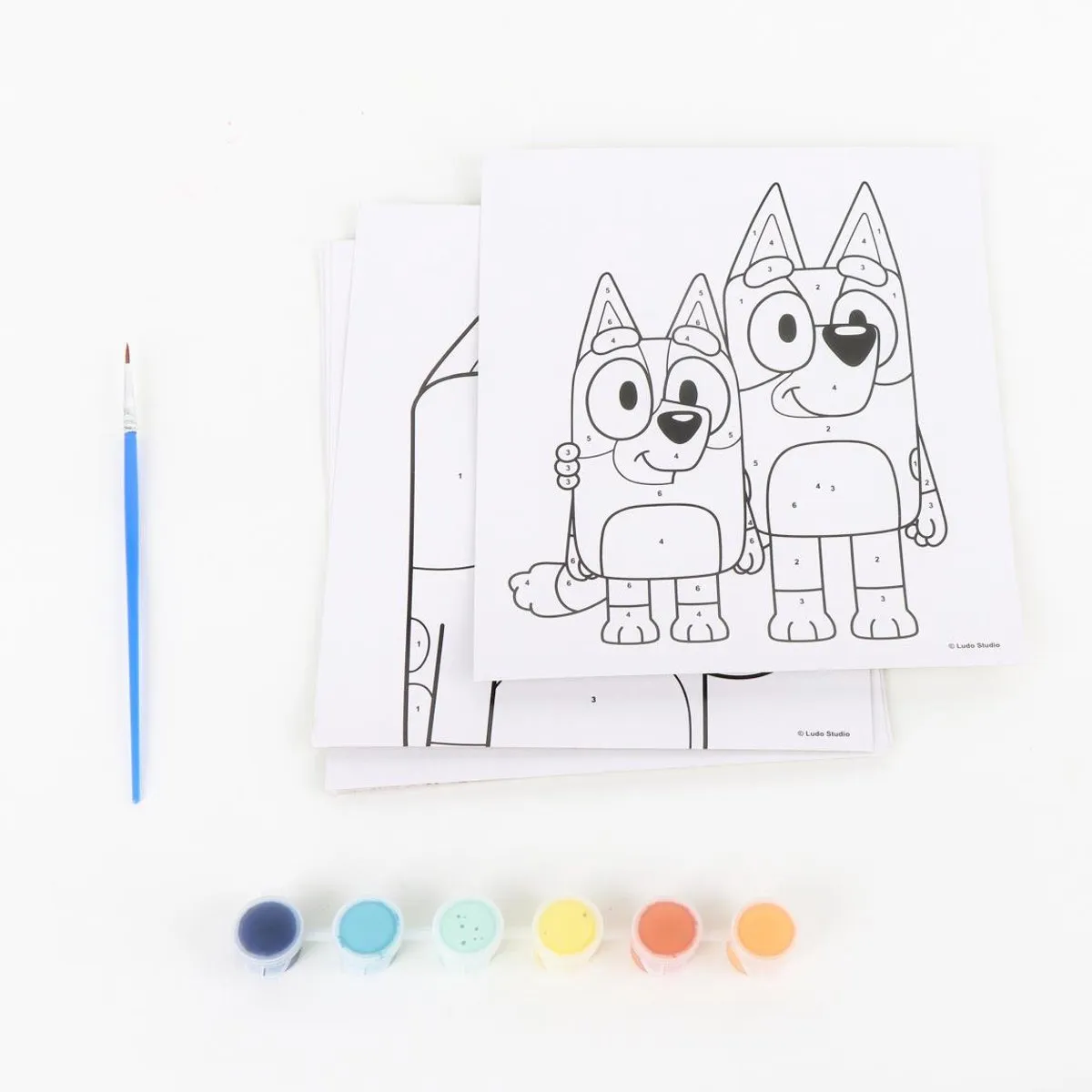 Disney Bluey Verf op Nummer Set - Creatief Knutselen