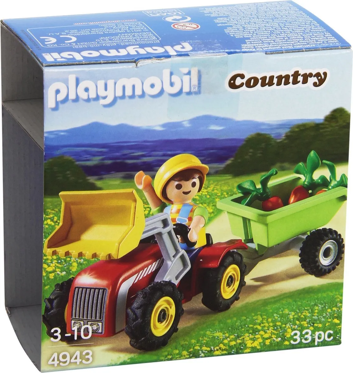 Playmobil Easter Eggs Jongen met Tractor - 4943