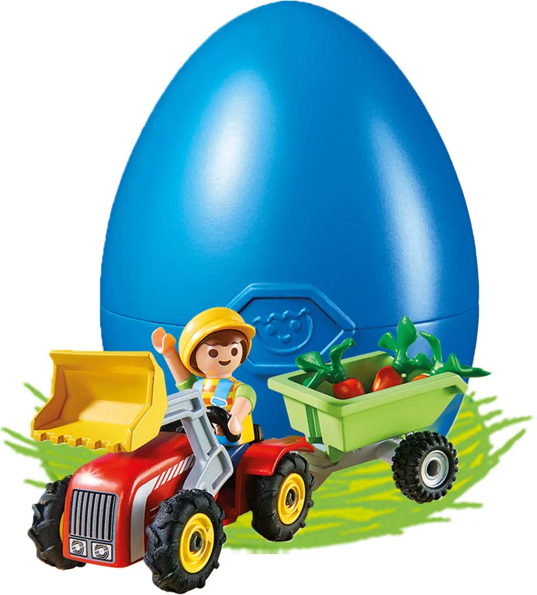 Playmobil Easter Eggs Jongen met Tractor - 4943