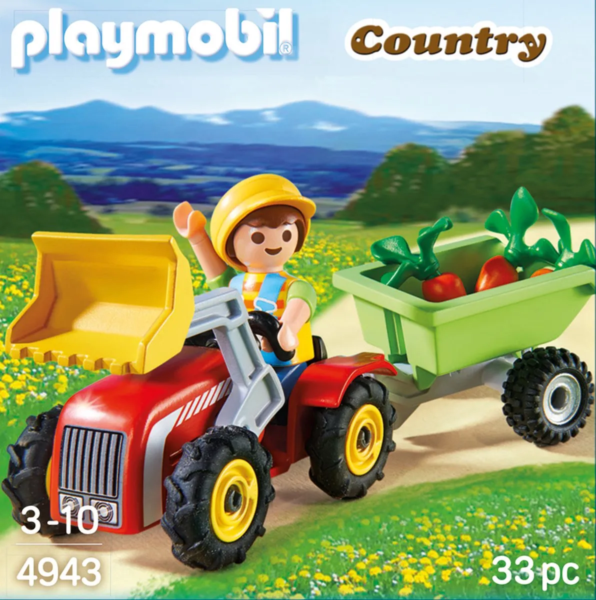 Playmobil Easter Eggs Jongen met Tractor - 4943
