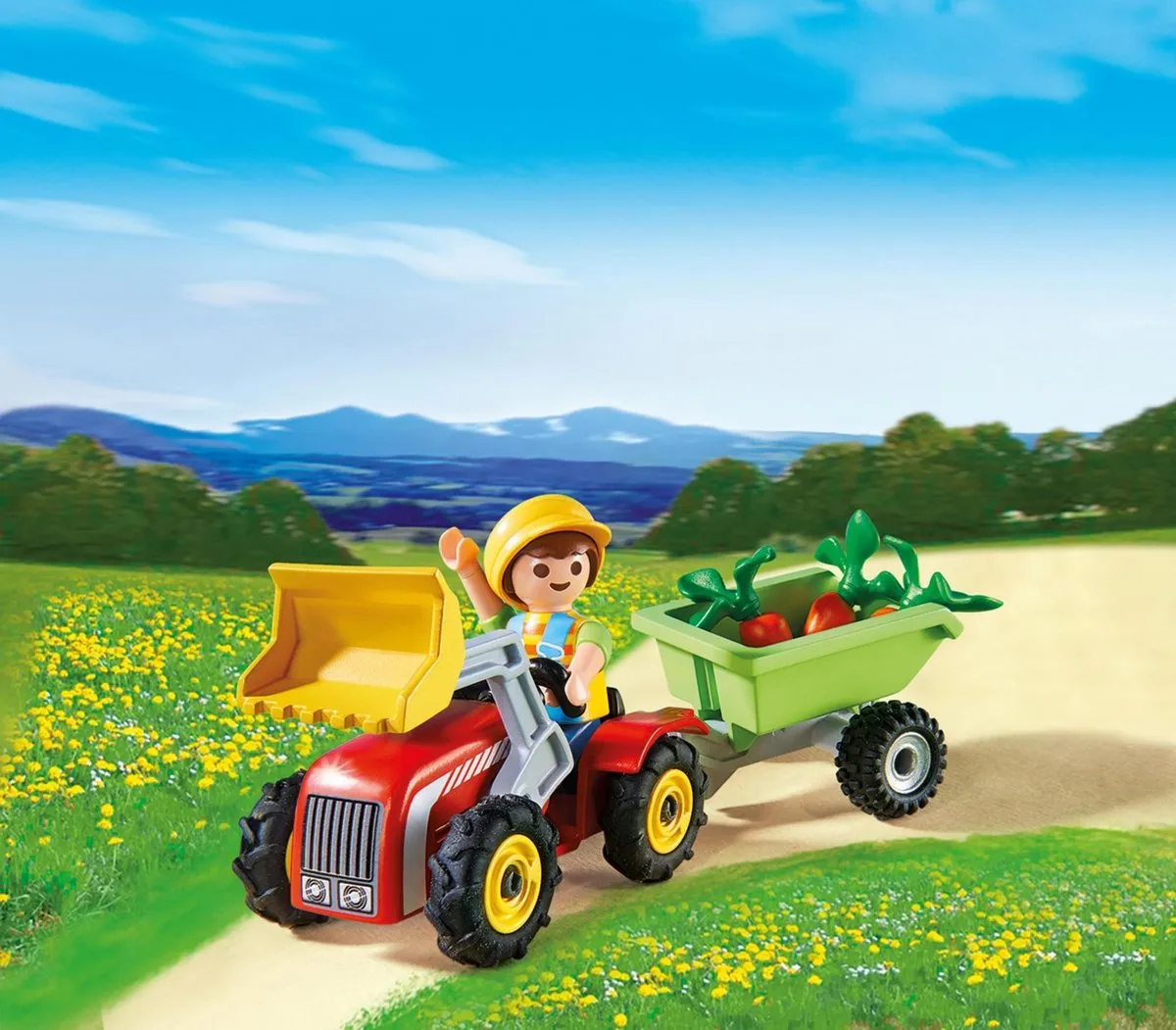 Playmobil Easter Eggs Jongen met Tractor - 4943