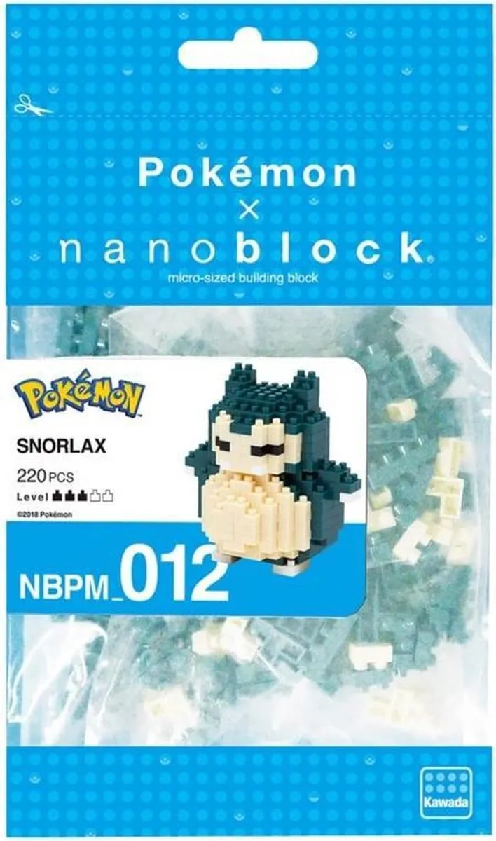 Bandai Nanoblock Snorlax NBPM-012 - 220 Stukken - Beige