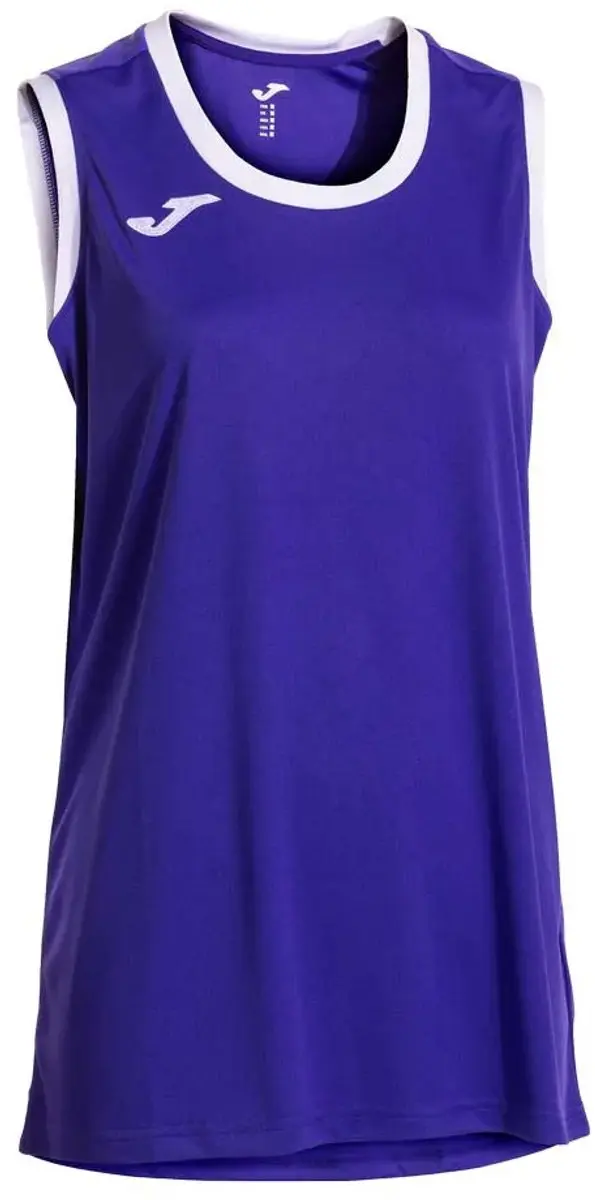 Joma Cancha Dames Mouwloos T-shirt - M - Paars/Wit - afbeelding 2 van 2