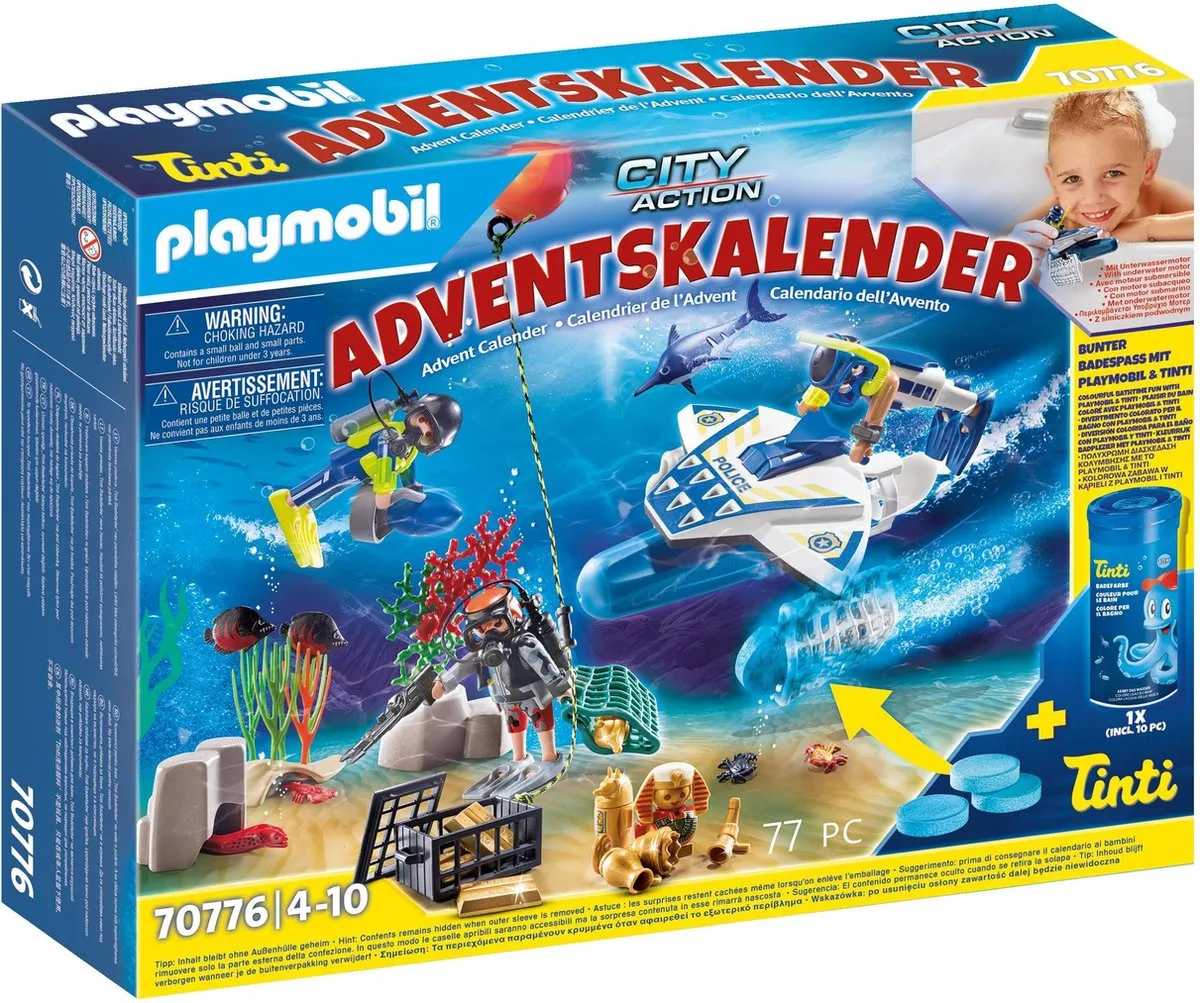 Playmobil Adventskalender 70776 Badplezier Politieduikmissie
