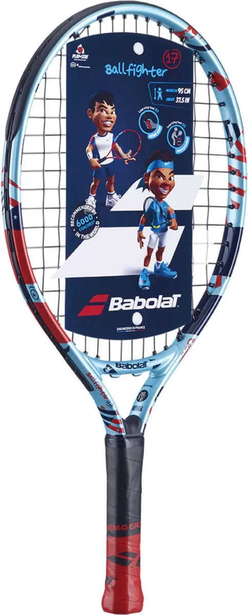 Babolat Ballfighter 17'' Tennisracket Junior L1 - Lichtblauw/Rood - afbeelding 2 van 5