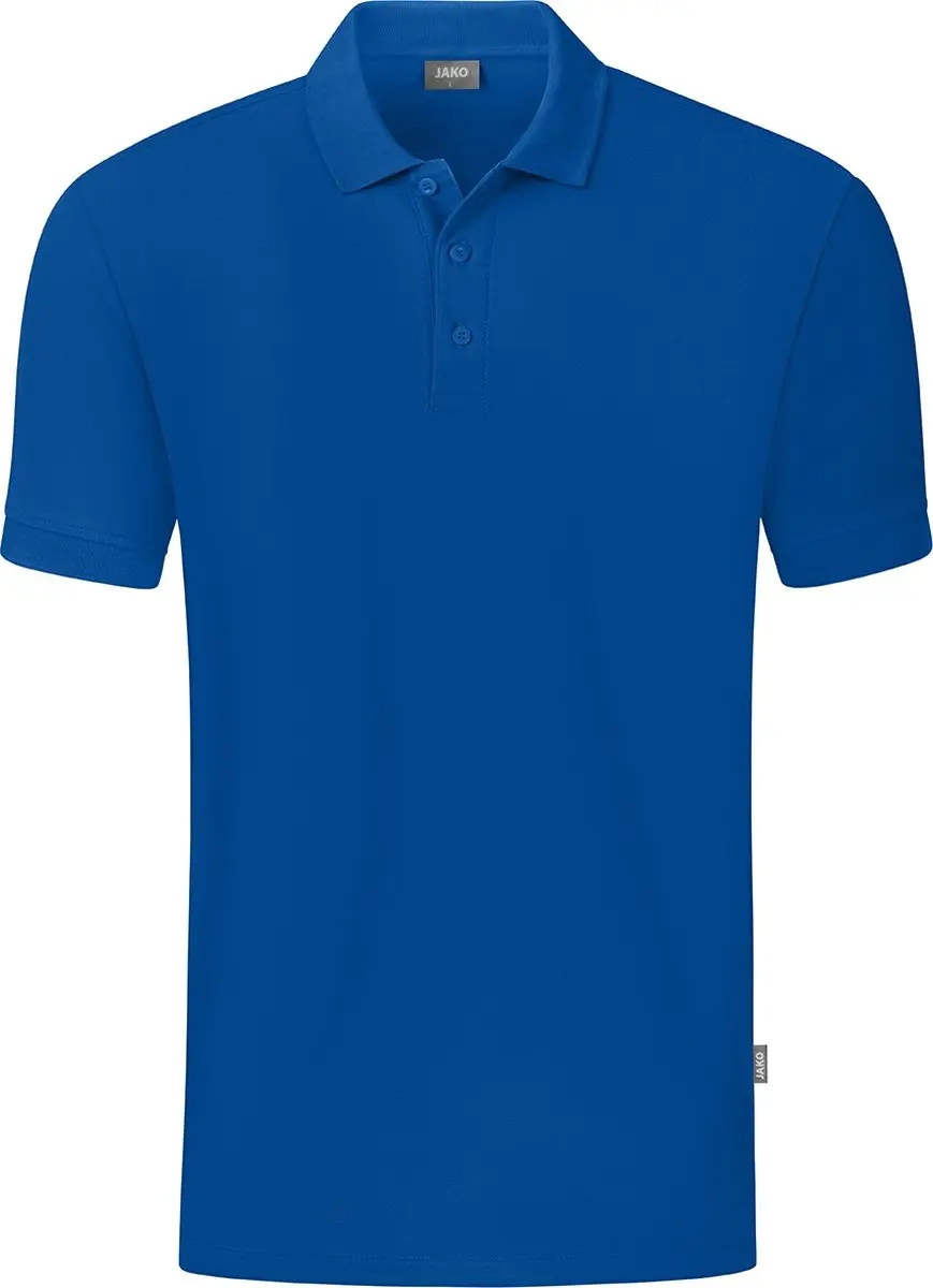 JAKO Organic Polo Heren - Royal - XXL