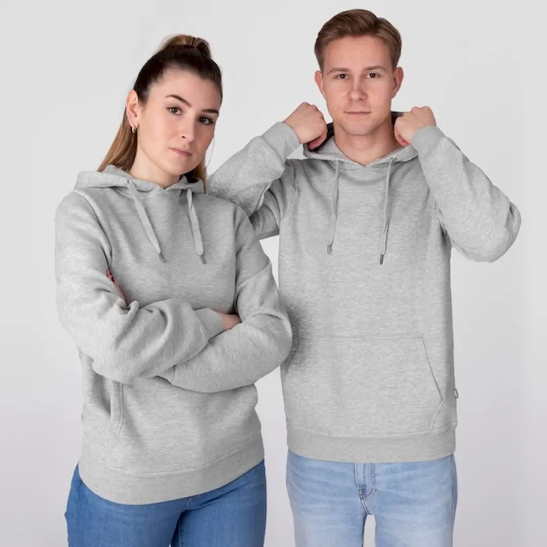 JAKO Organic Sweater Heren - Lichtgrijs XL