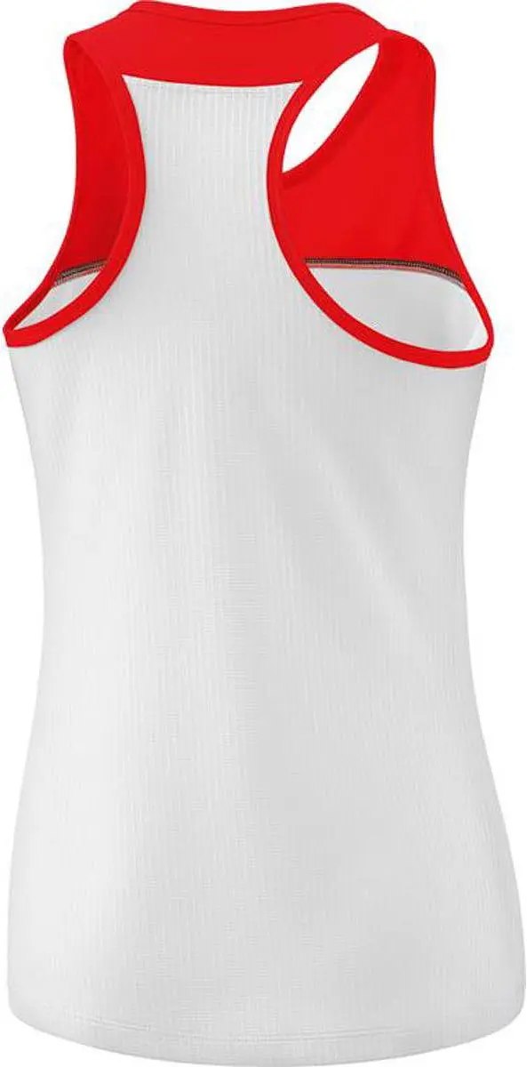 Erima Change Tanktop Dames - 42 - Wit/Rood/Zwart