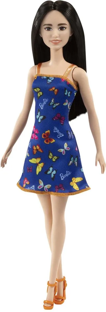 Barbie Pop Trendy Blauwe Jurk met Vlinders MPN 0506030