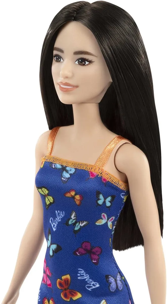 Barbie Pop Trendy Blauwe Jurk met Vlinders MPN 0506030