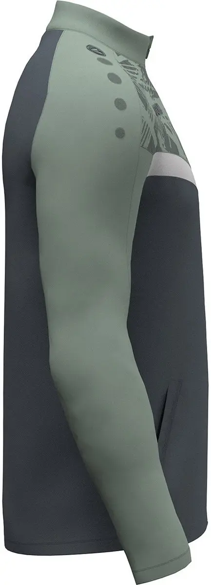 Jako Iconic Polyestervest Kinderen 152 - Zachtgrijs/Mintgroen/Antra Light
