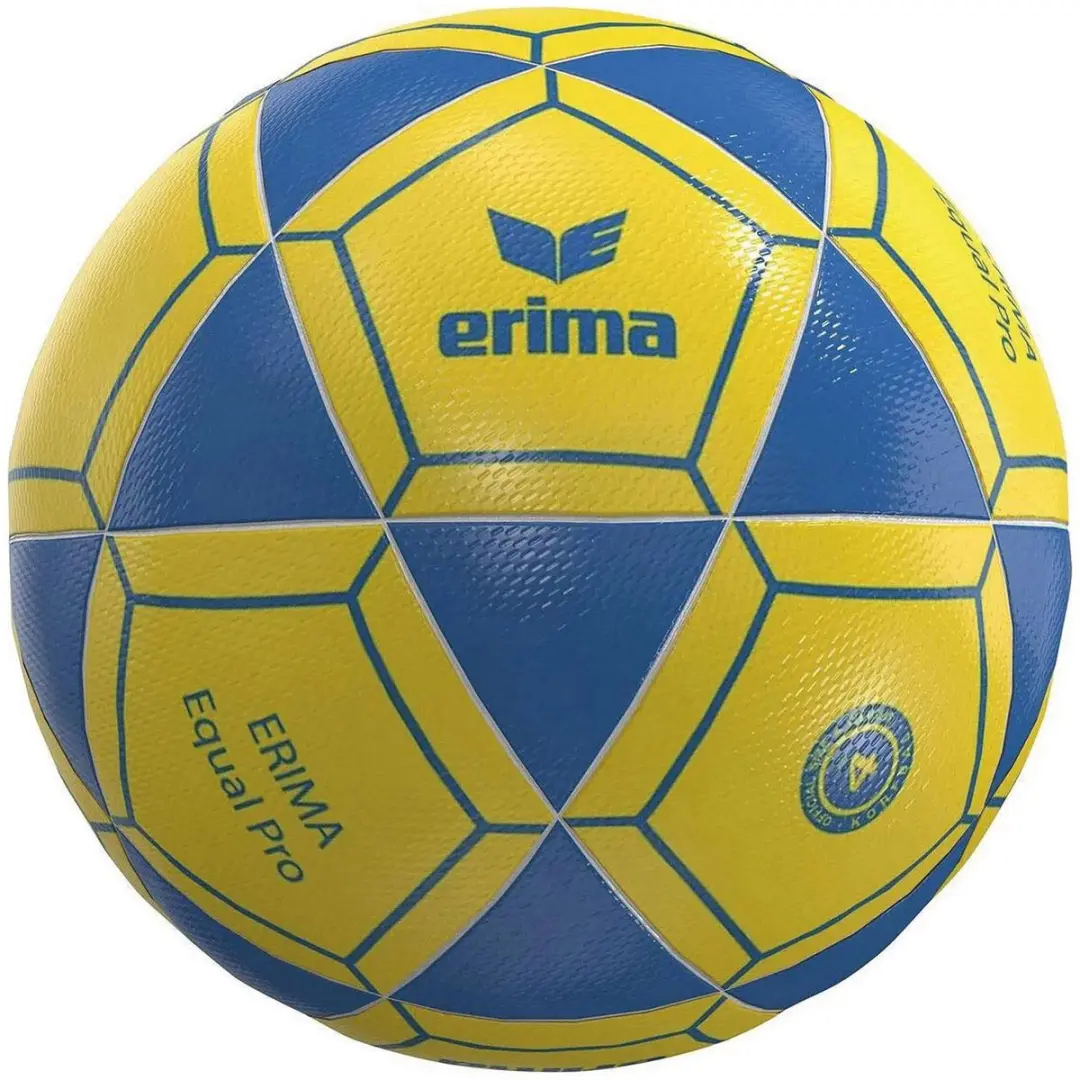 Erima Equal Pro Korfbal Maat 4 - Geel/Blauw - afbeelding 2 van 3