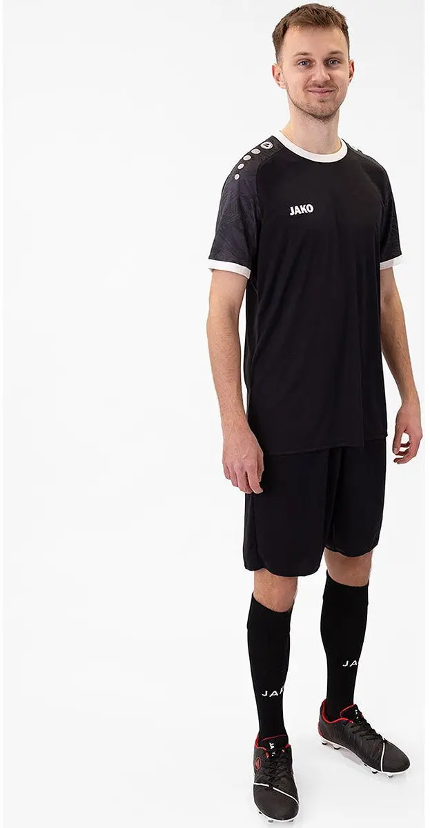 JAKO Iconic Shirt Korte Mouw Heren 2342-901H - Zwart