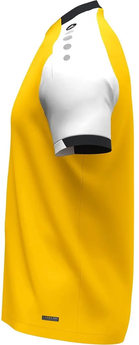 Jako Dynamic T-Shirt Dames M - Geel/Wit/Zwart