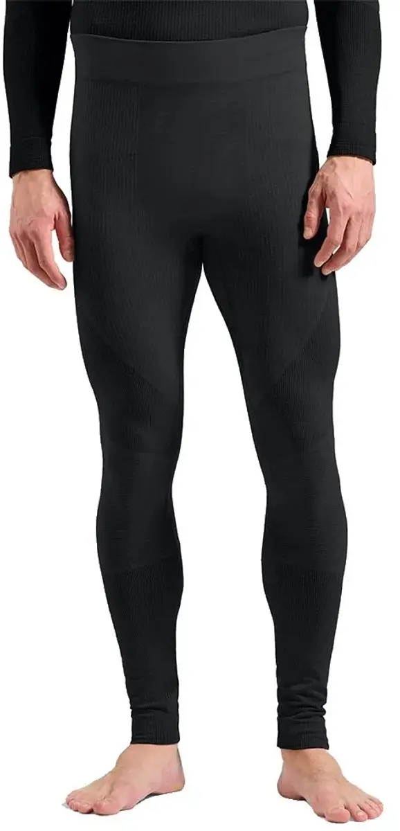 Odlo Seamless Performance Wool Lange Broek Zonder Bretels Zwart L Man