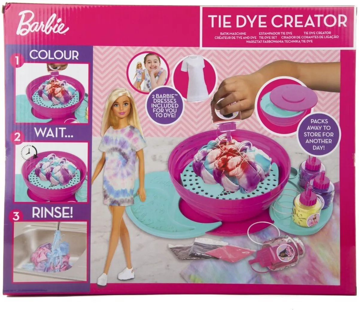 Barbie Tie Dye Machine - 5056219068213 - Roze