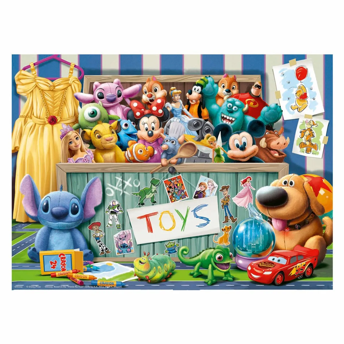 Ravensburger Disney Pixar Multicharacter Legpuzzel 100 XXL Stukjes - 12004203