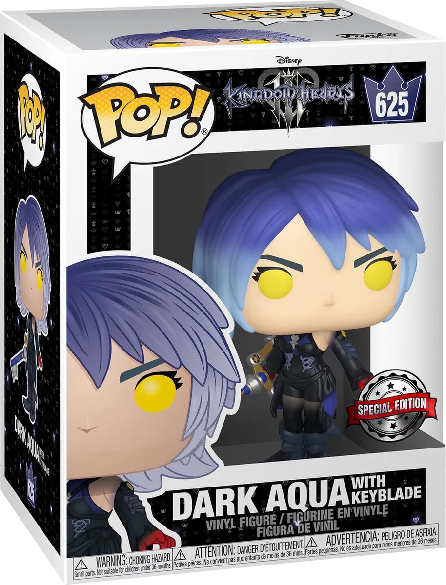 Funko Pop! Kingdom Hearts 3 Dark Aqua Keyblade Figuur - 9cm