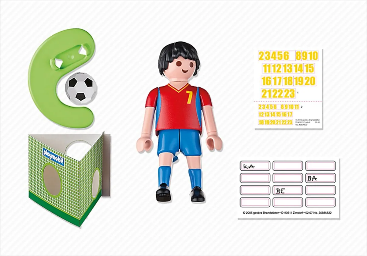 Playmobil Voetbalspeler Spanje 4730 - Meerkleurig