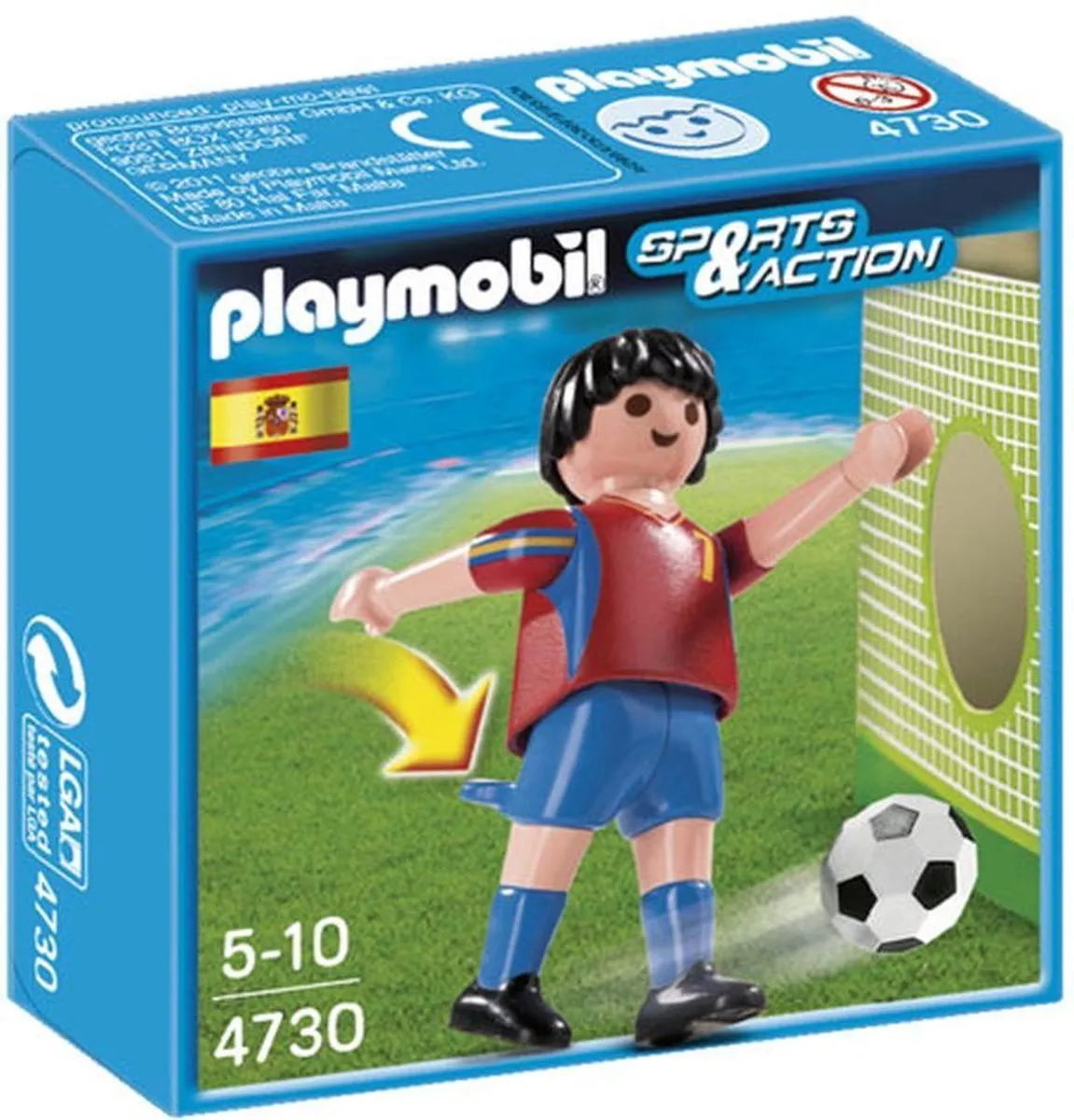 Playmobil Voetbalspeler Spanje 4730 - Meerkleurig