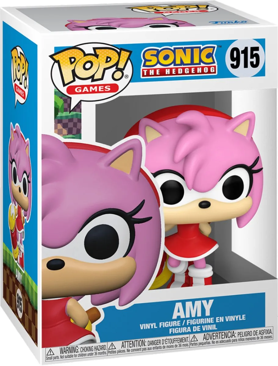 Funko Pop Games Sonic Amy Rose #915 - Multi