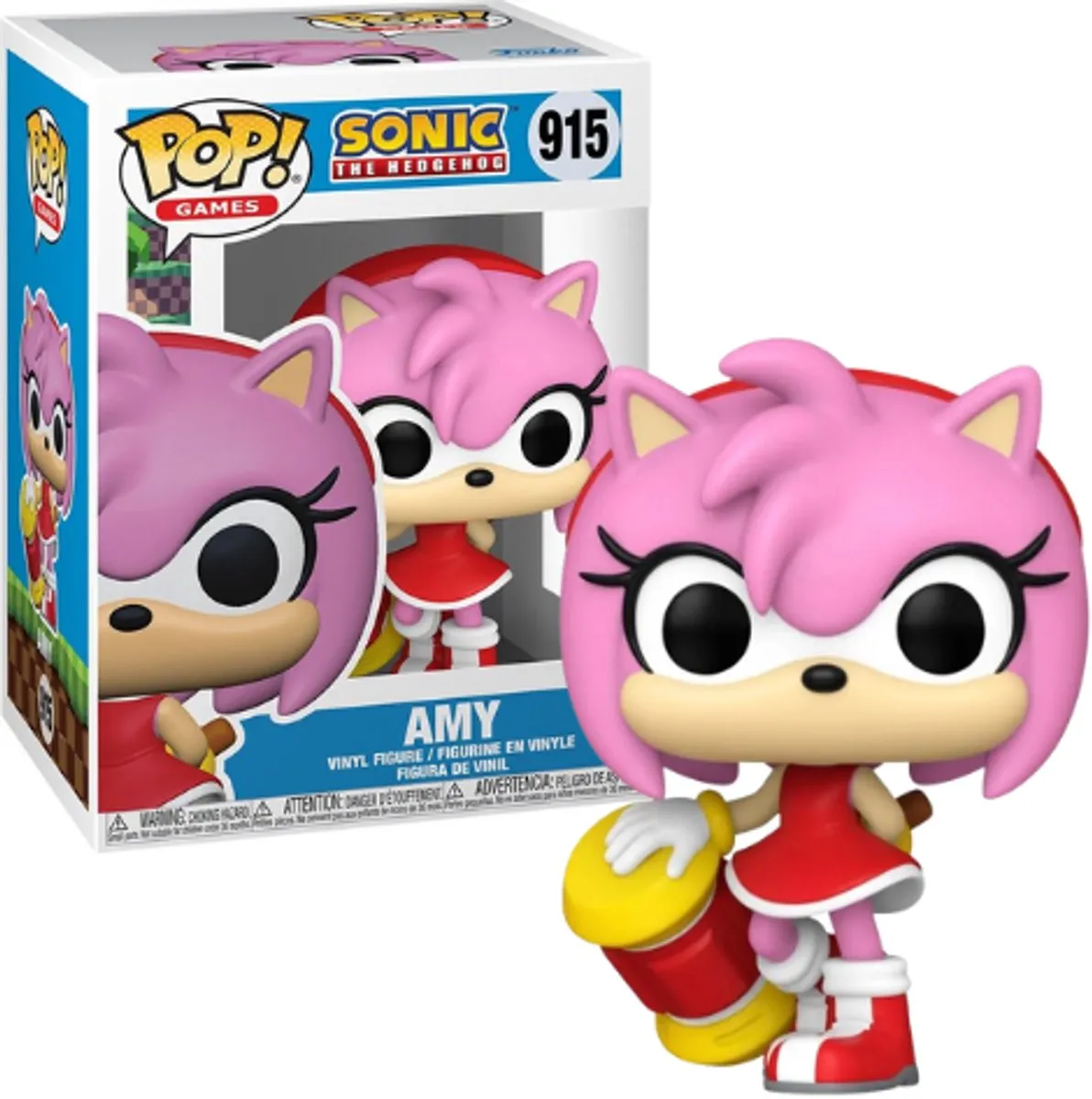 Funko Pop Games Sonic Amy Rose #915 - Multi