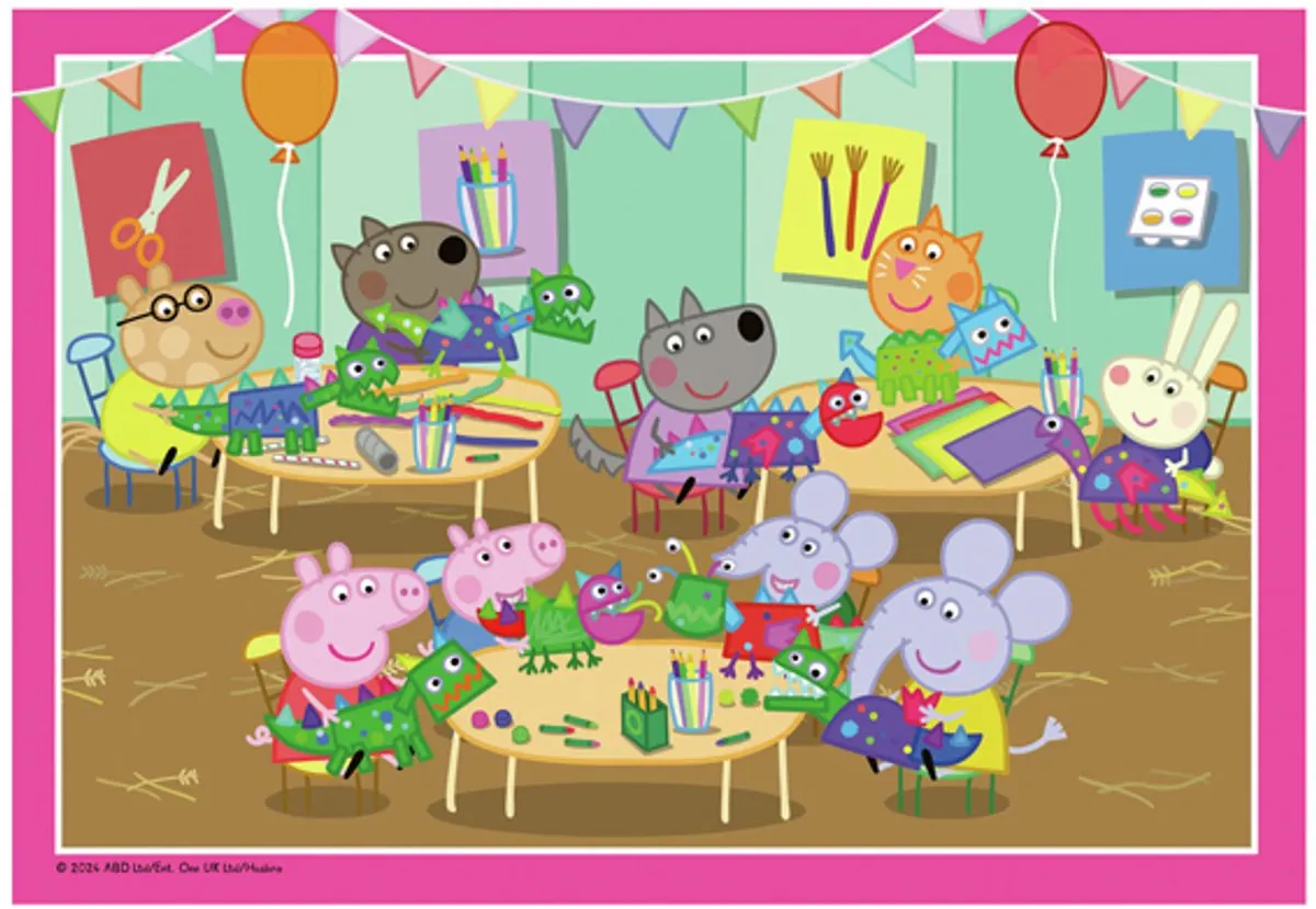 Ravensburger Peppa Pig Puzzel - 24 Stuks (2x12) Multicolor
