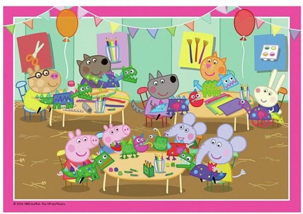 Ravensburger Peppa Pig Puzzel - 24 Stuks (2x12) Multicolor - afbeelding 6 van 6