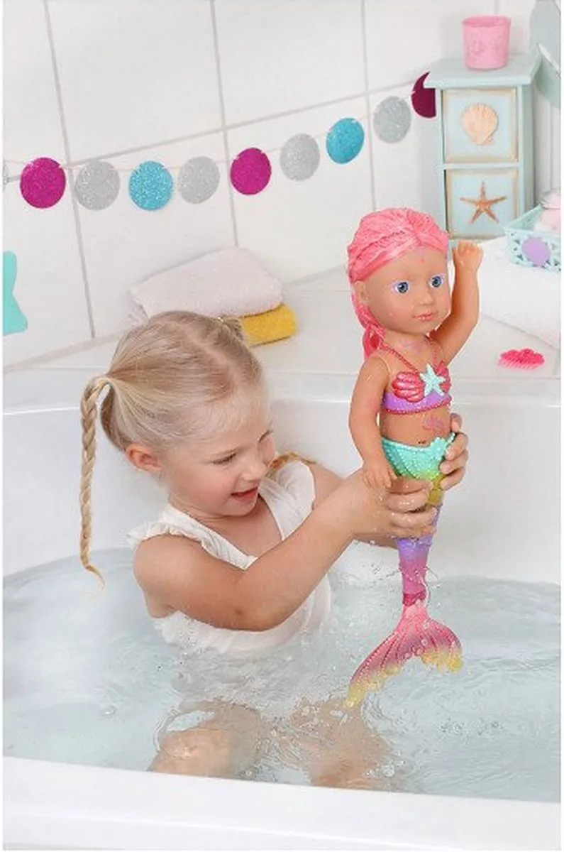 Baby Born Little Sister Zeemeermin Pop 46cm - Roze