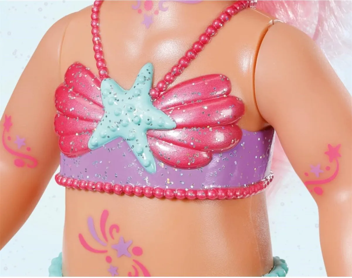 Baby Born Little Sister Zeemeermin Pop 46cm - Roze
