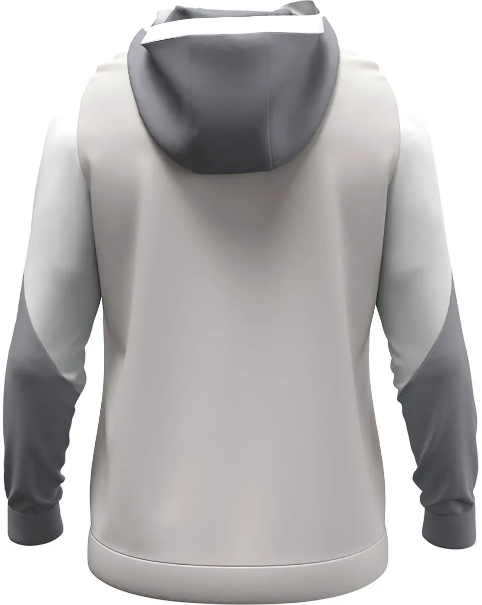 JAKO Dynamic Hooded Half Zip Heren - XXL - Lichtgrijs/Wit