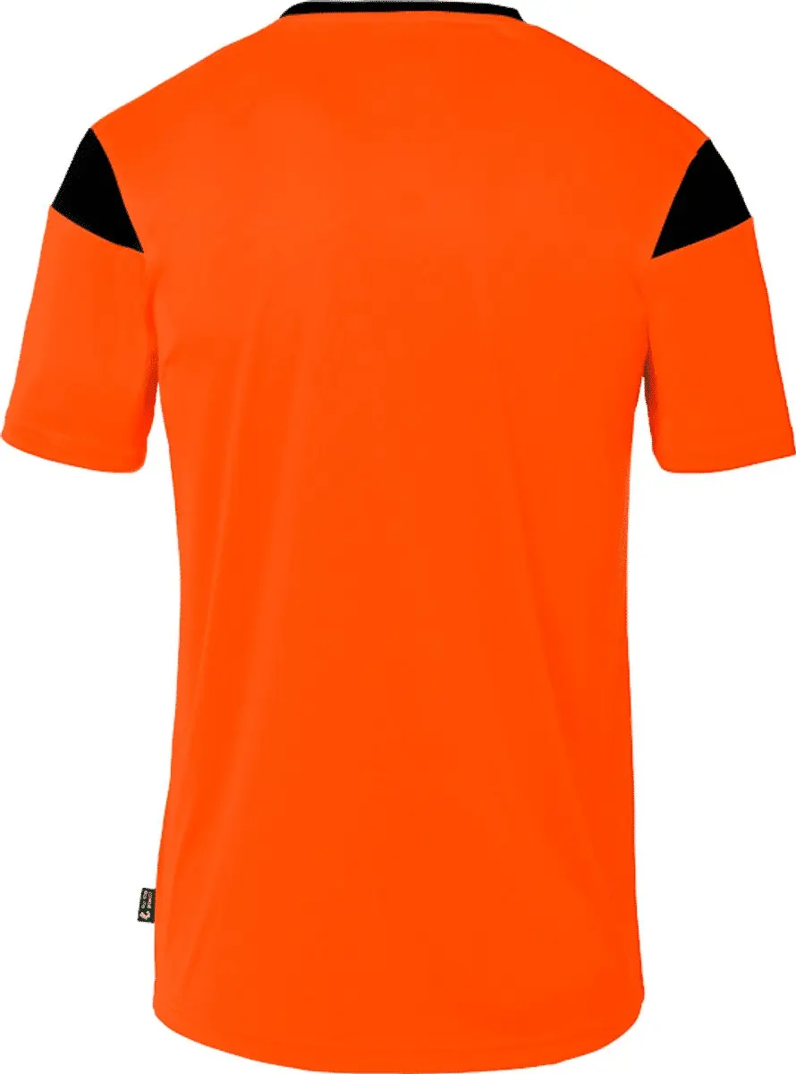 Uhlsport Squad 27 Shirt Korte Mouw Kinderen 128 - Fluoro Oranje/Zwart