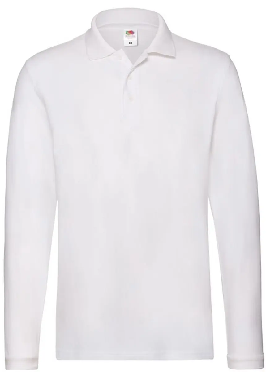 Fruit Of The Loom Man Premium Poloshirt Blanco