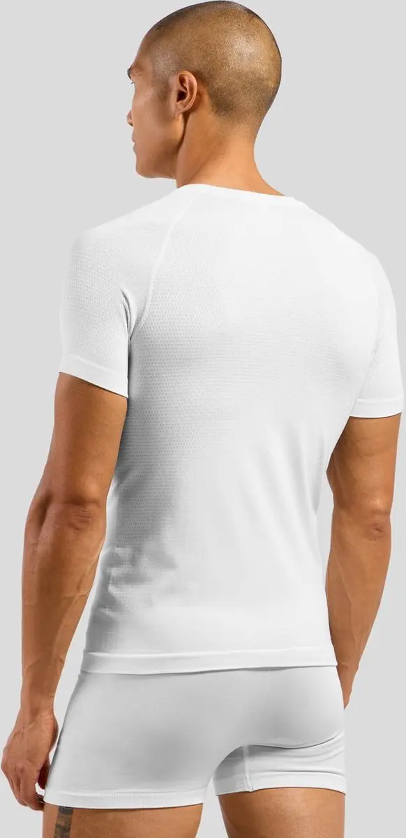 ODLO Bl Top Crew Neck S/S Performance Light Eco 188792 - XL - Wit - afbeelding 3 van 6