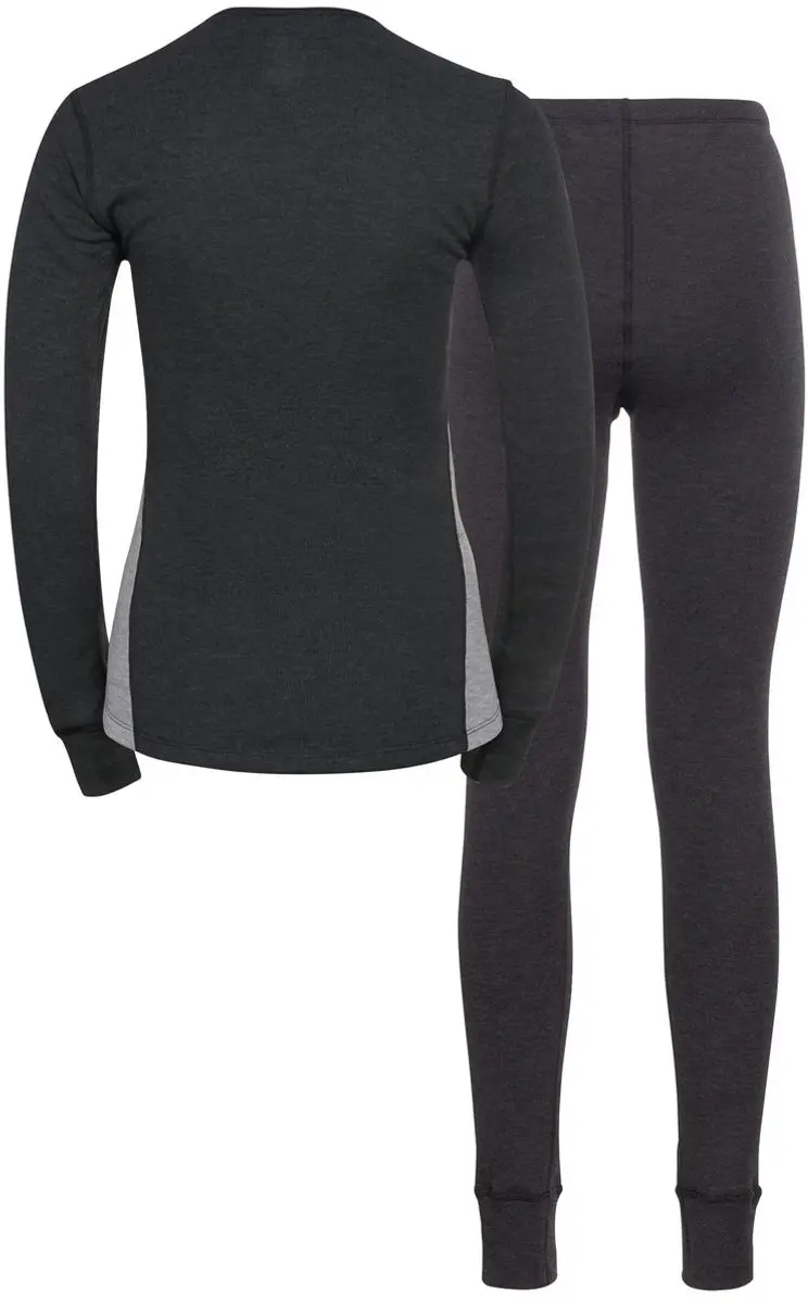 ODLO Active Warm Eco Set Dames - M - Dark Grey Melange - afbeelding 5 van 6