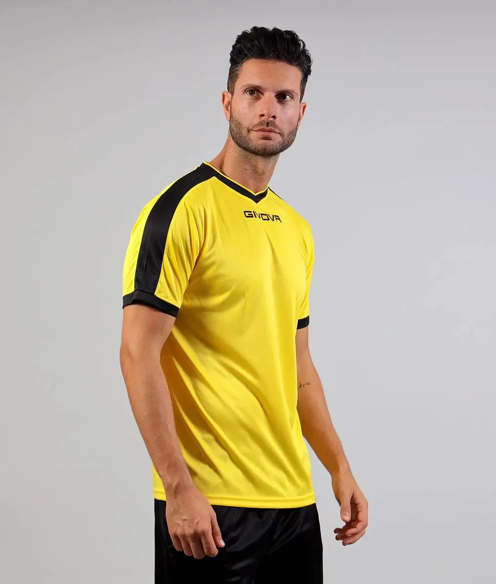Givova Revolution Sportshirt - XS - Geel/Zwart