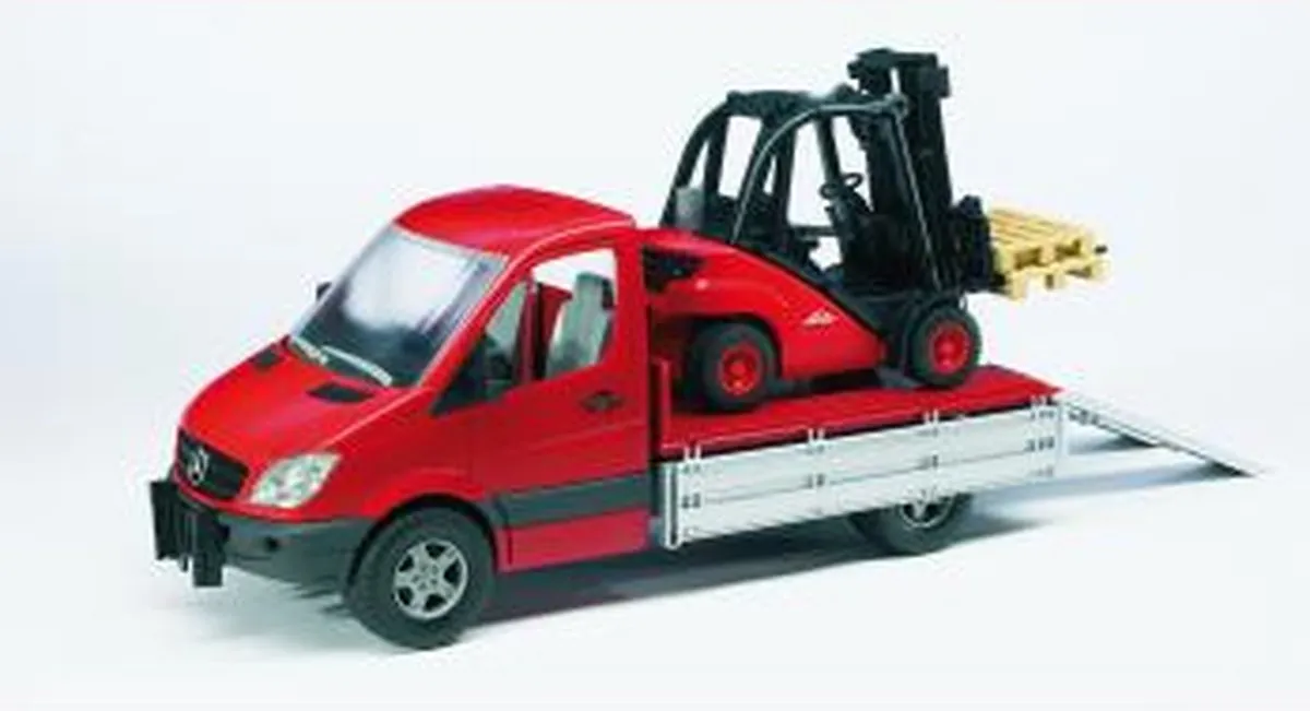 Bruder 2511 Linde Vorkheftruck - Rood