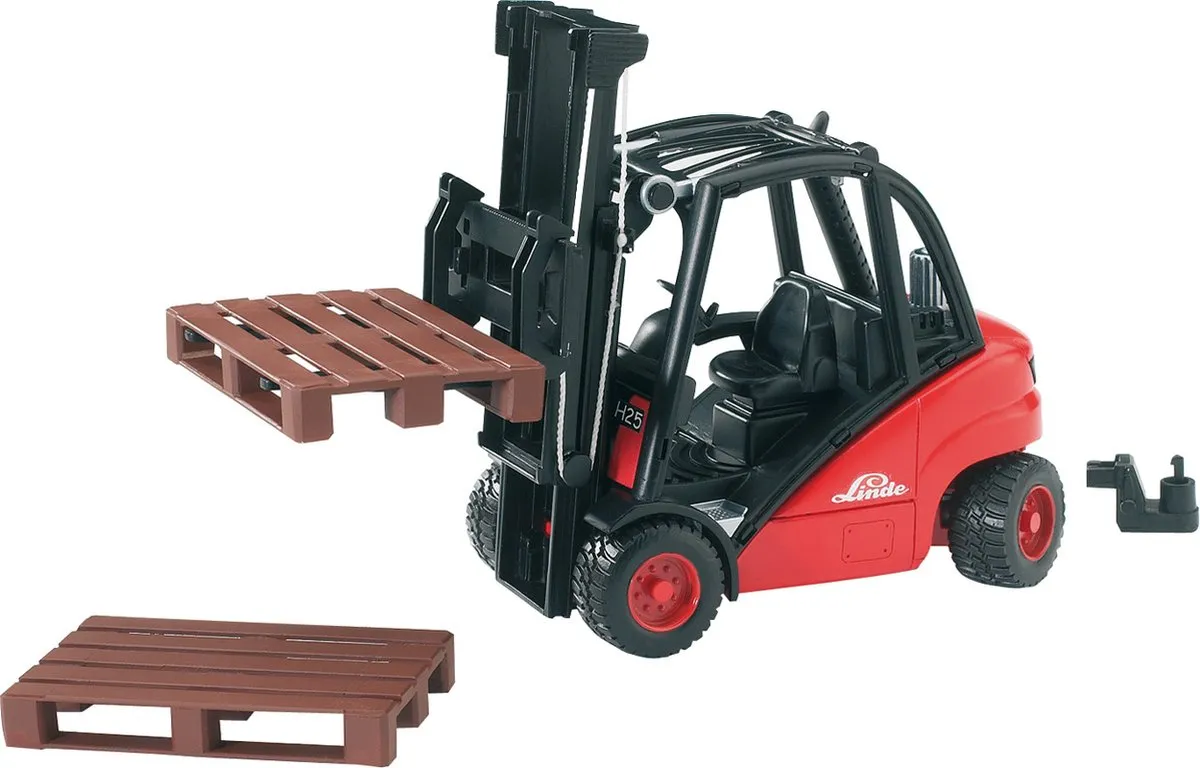 Bruder 2511 Linde Vorkheftruck - Rood