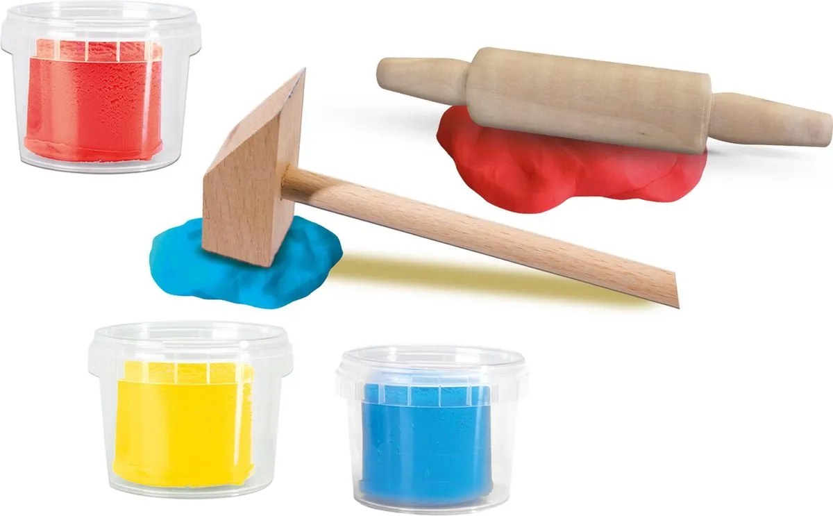 SES Creative My First Klei met Tools - 3 Stuks - Glutenvrij