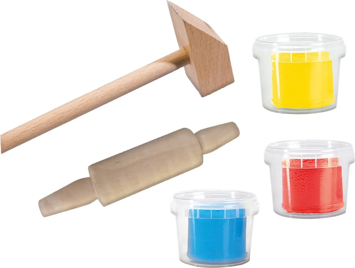 SES Creative My First Klei met Tools - 3 Stuks - Glutenvrij