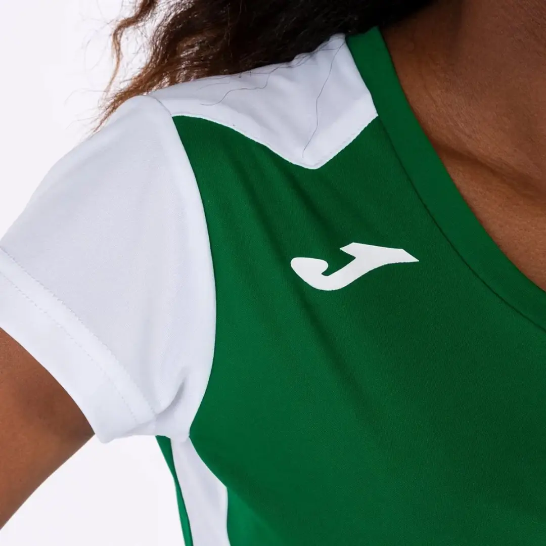 Joma Record II T-shirt Vrouw - XL - Groen/Wit - afbeelding 3 van 6