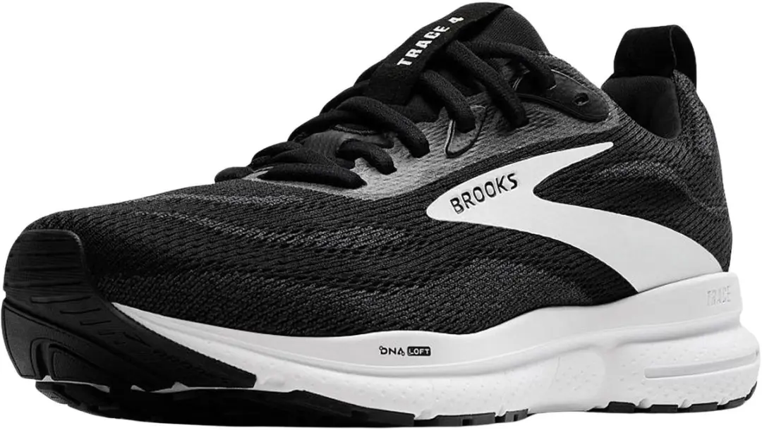 Brooks Trace 4 Dames Hardloopschoenen 43 - Zwart/Wit - afbeelding 6 van 6
