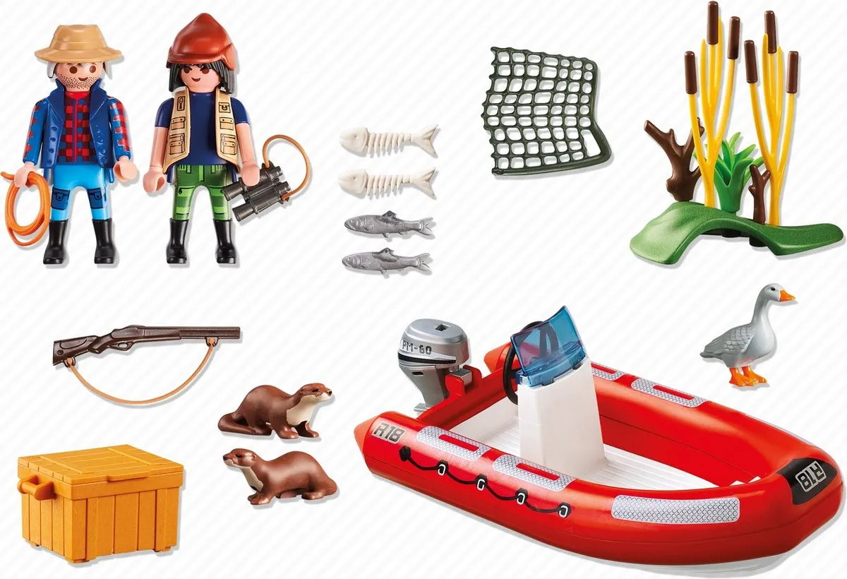 Playmobil Rubberboot met Stropers 5559 - Rood - afbeelding 6 van 6