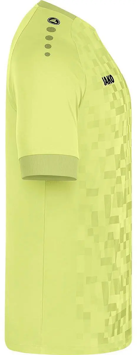 JAKO Pixel Shirt Korte Mouw Kinderen 140 - Felgeel