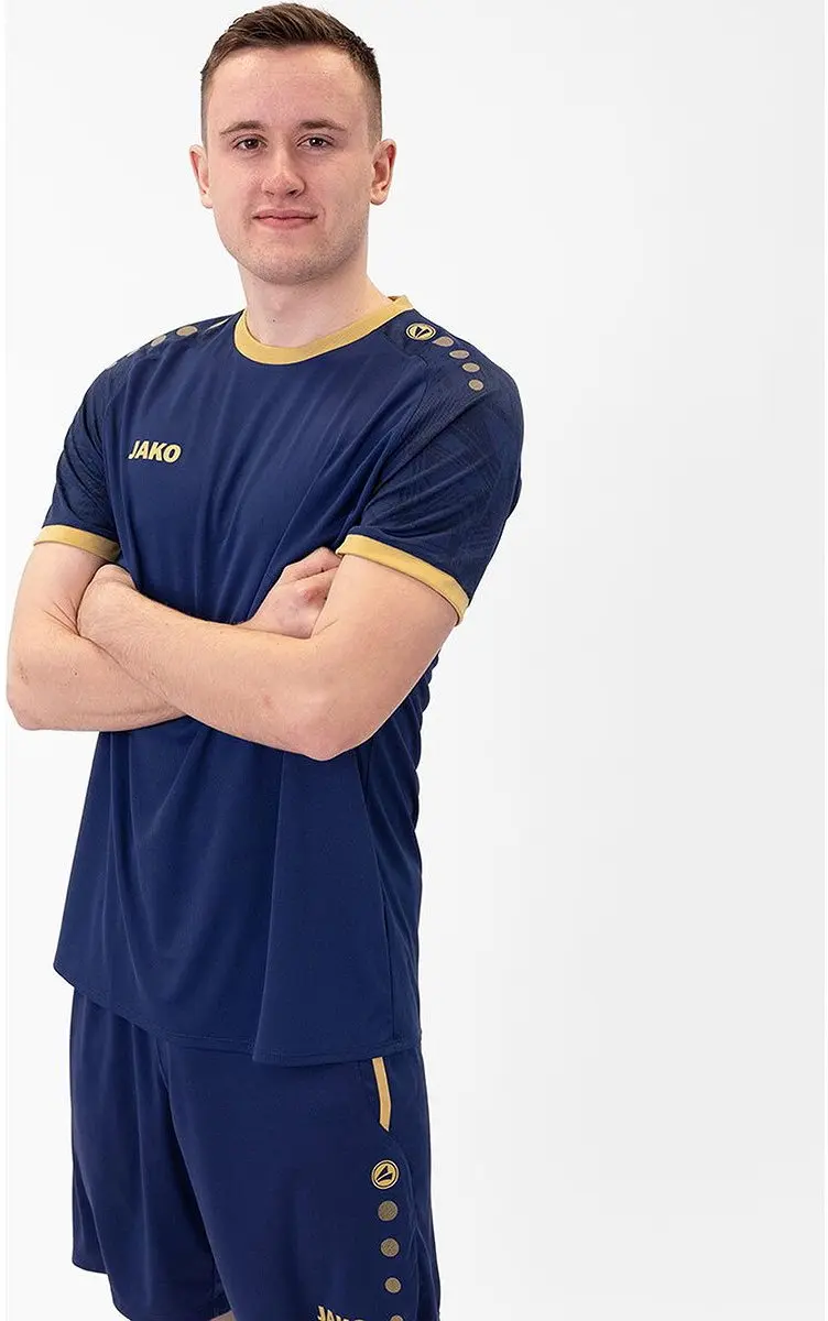 JAKO Iconic Shirt Korte Mouw Heren XXL - Marine