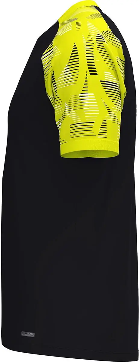 JAKO Sonic T-Shirt Heren - Zwart/Fluogeel 3XL